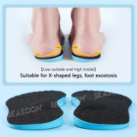 Plantillas ortopédicas correctoras para piernas en X para hombres y mujeres, plantillas para piernas en O, plantillas para zapatos con arco plano, talla 35-46 - details 8
