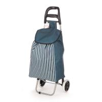 STARLEY-Carro compra 2 ruedas rayas azul,rayas gris,Peso maximo: 20 kg - details 2