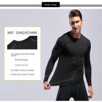 Camiseta Deportiva De Hombre Para Ciclismo Con Mangas Largas Ajustada Y Secado Rápido Para Entrenamiento De Fútbol Y Baloncesto - details 5