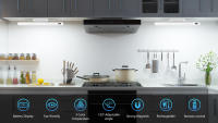 Luz De Espejo Recargable WILLED 3 Colores Con Control Remoto Dimmer Y Barra Magnética Para Armario Armario Mesa Luz Nocturna - details 0