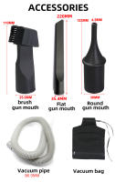 HIFESON Gun De Aire Pneumático Dual Uso Para Aspiración Y Eliminación De Polvo Con 3 Piezas De Boquillas Herramienta Para DIY En El Hogar - details 4