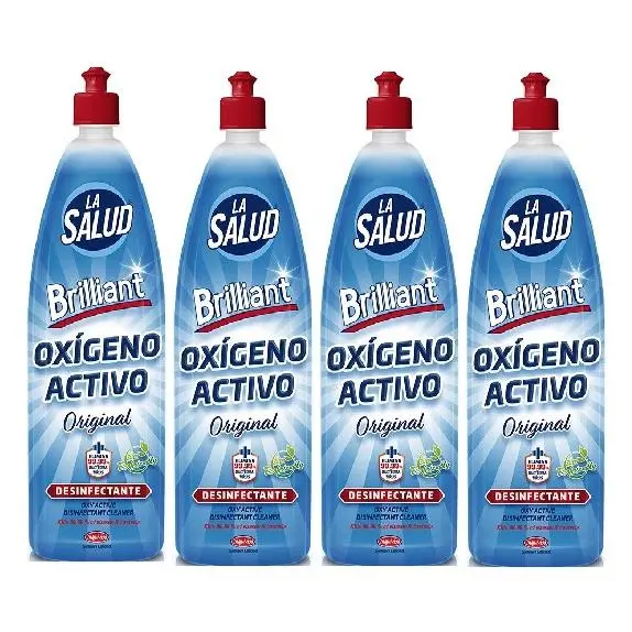 DESINFECTANTE MULTIUSOS SIN LEJIA OXIGENO ACTIVO LA SALUD ORIGINAL LIMPIA HOGAR PACK4 - 1