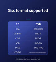 Lector Y Grabador Externo De DVD RW CD Para Laptop PC USB3.0 C Slim Portátil Compatible Con DVD RW Formato De Medio Óptico - details 6