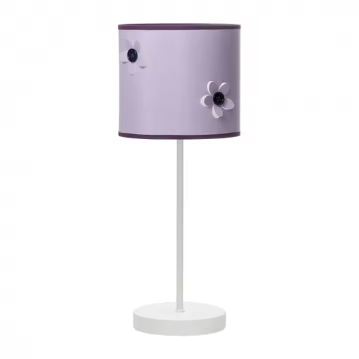 Lámpara de Mesa FABRILAMP Sobremesa Botón Lila 1xe14 38x16d - 1