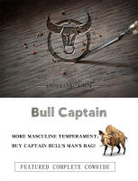 Bolsa De Pecho BULLCAPTAIN De Cuero Genuino Para Hombres Estilo Moda Casual Gran Capacidad Bolsa De Negocios Con Cierre De Cremallera Y Hebilla - details 0