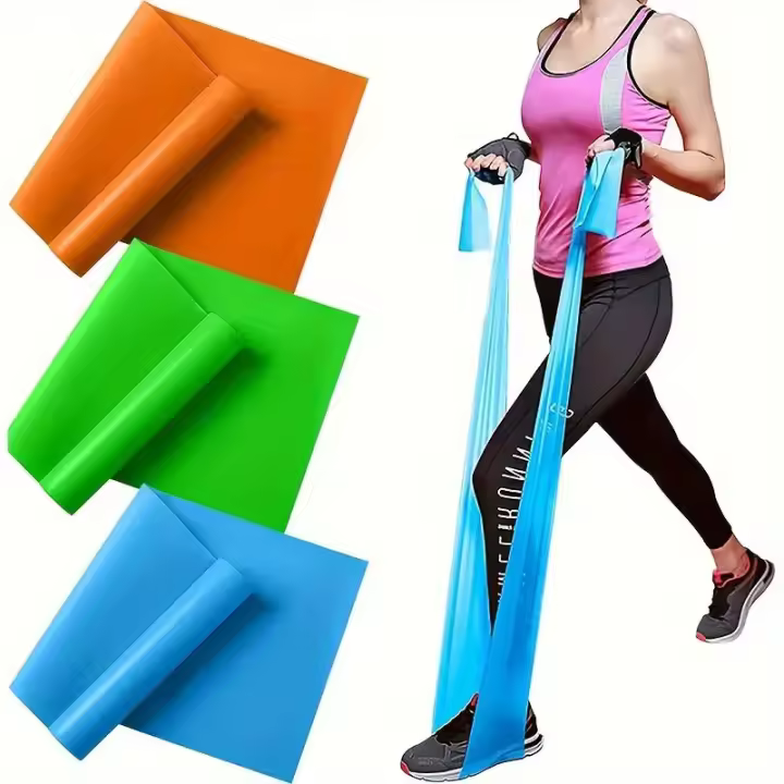 3pcs/set Cinturón De Yoga Elástico Para La Tensión Resistencia Bandas De Fitness Para Hombres Y Mujeres Entrenamiento De Fuerza Estiramiento De Yoga - 1