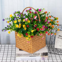 Ramo De Hojas De Eucalipto Artificiales Para Decoración De Hogar Jardín Navidad Boda DIY Accesorios Para Vaso Bonsái Flores Falsas De Plástico Para Todas Las Estaciones - details 1