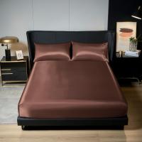 Sábana Elástica De Seda UPzo 100% Poliéster Para Cama Reina Sin Almohadero Funda De Matrícula Con Borde Elástico Cubierta De Seda Para Adultos - details 5
