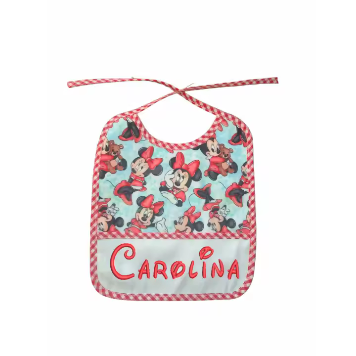 personalizameatugusto babero impermeable con opcion de bordar el nombre - 1