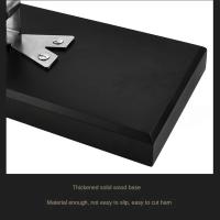 Jamonero profesional de acero inoxidable 304 - Soporte giratorio 360° para jamones ibéricos/pata negra/serrano, base antideslizante para una perfecta fijación - ideal para casa/bar/regalos - details 8