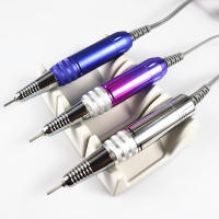 Máquina De Uñas Eléctrica pro 35000RPM Con Mango De Acero Inoxidable 3 Pin Herramienta De Manicura Eléctrica Y Accesorios Para Arte De Uñas - details 2