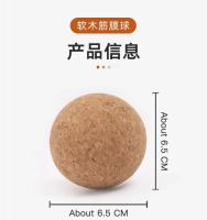 Bola De Masaje De Cork Para Yoga Bola Fascia De Relajación De Músculos Para Gimnasia Fitness Pilates Danza Herramienta Auxiliar Terapia De Liberación Tamaño Multi SML - details 2