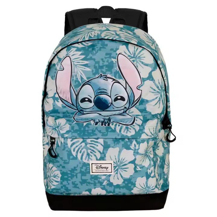 Mochila HS Fan Karactermania Stitch con Flores Azul 30x41x18cm - 1