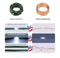 Luces De Navidad LED Super Brillantes 24V Cadena De Luces Verde Alambre Impermeable 10M-100M Para Jardín Decoración De Exterior Guirnalda De Tofú - details 4