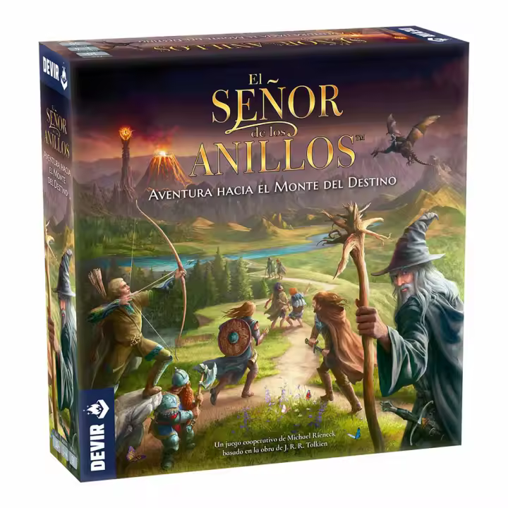 EL SEÑOR DE LOS ANILLOS AVENTURA HACIA EL MONTE DEL DESTINO DEVIR - Juego de Mesa - Nuevo a estrenar - Juego de Tablero - 1