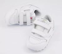 Reebok deportivas infantiles blancas de piel con cierre velcro mod. classic leather unisex - details 2