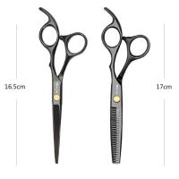 KYG Juego de tijeras de corte de pelo profesional, tijeras de corte de pelo para adelgazar el pelo, tijeras de 15,8 cm de acero inoxidable. Distribuido por DistriLocu - details 4
