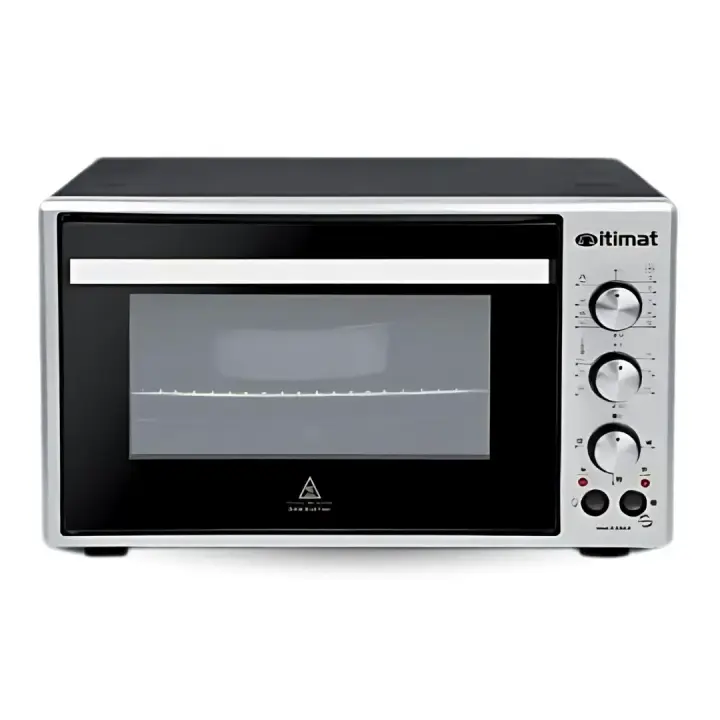Horno Eléctrico  -  MARCA Itimat - CAPACIDAD DE 50 LITROS - MATERIAL  Acero Inoxidable con Turbo Fan y Doble Cristal  - 200C.maximo – Potente, Compacto y Energéticamente Eficiente - CALIDAD PREMIUM - 1