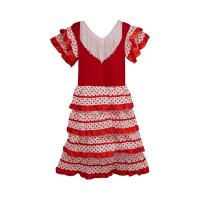 Vestido Sevillana cordobesz niña,  Vestido Flamenca Sevillana Bebe Niña y Chica, Trajes Flamenca Sevillana Niña con Diseño de Lunares - details 2