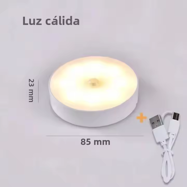 Lámpara Nocturna LED Con Sensor De Movimiento Recargable USB Para Armaro Cocina Escalera Luz De Armaro Inalámbrica Luz De Alacena - 1