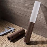 Lámpara De Pared De Madera Con Sensor De Movimiento PIR Y Luz Nocturna LED Recargable Para Armario De Cocina Y Libros Fuente De Alimentación AC - details 6