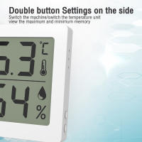 Medidor De Temperatura Y Humedad Digital LCD Estación Climática Para El Hogar Con Luz Trasera Para Habitación De Bebé Medidor De Ambiente Electrónico - details 8