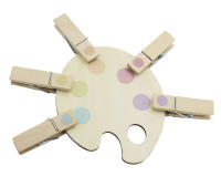 Juguete Educativo Montessori Mini De Madera Para Niños Juego De Aritmética Visual Y Sensorial De Colores Juego De Clip De Entrenamiento De Motricidad Finas Y Aprendizaje De Colores - details 0