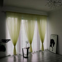 Cortinas De Moda Para Ventana Sencillas Y Modernas En Color Solido De Alta Calidad Decoración Festiva Para Bodas Y Hogar - details 77