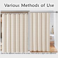 Cortina de Ducha Bohemia, Juego de Cortinas de baño Resistentes de 330g/m² with Borla, 180X200cm - details 3