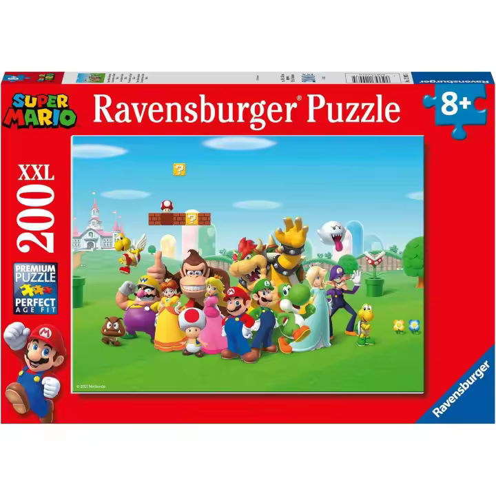 Ravensburger - Puzzle Super Mario, Rompecabezas para Niños de 8+ Años,  Rompecabezas de 200 Piezas XXL - 1