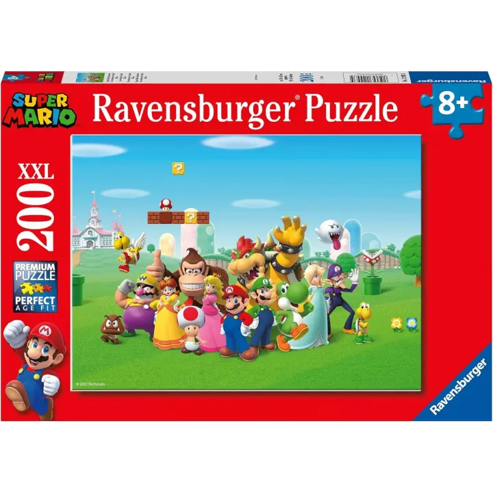 Ravensburger - Puzzle Super Mario, Rompecabezas para Niños de 8+ Años,  Rompecabezas de 200 Piezas XXL - 1