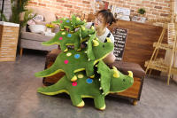 Juguete De Peluche Grande 40cm Triceratops Stegosaurus Creativo Dinosaurio Relleno Para Niños Regalo De Cumpleaños Material Suave - details 0
