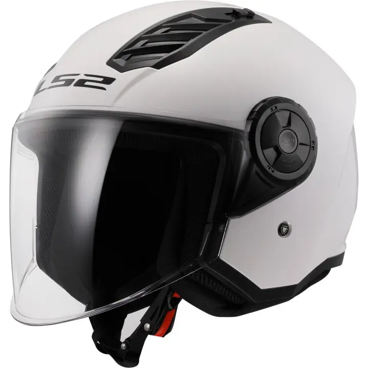 Casco LS2 Jet Airflow OF616 Blanco brillo  2206 - 1