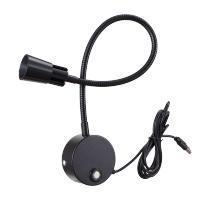 Lámpara De Pared USB 5V 3CCT Dimmable CRI98 RG0 Luz De Lectura En La Cama Luz De Trabajo Con Gorra Ajustable 15" Material Aluminio Y Acrílico Para Dormitorio - details 6