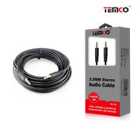 TEMCO Cable Auxiliar 3,5mm de Macho a Macho, 2m, 3m, 5m, Cable de Audio Mini Jack para Musica, Cable Estereo Aux 3.5mm, Cable para Conectar Movil, MP3, Coche, Auriculares, Altavoces, Television, HIFI, Instrumento Musical, etc - details 1