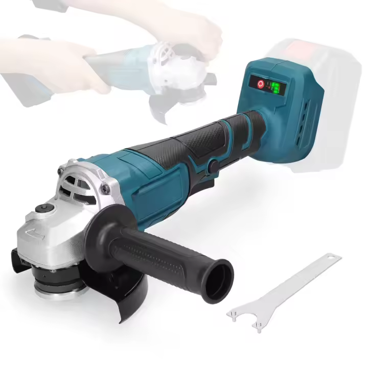 125mm amoladora angular sin escobillas de mano, herramienta eléctrica recargable de corte, máquina pulidora, amoladora para batería Makita, 21V - 1