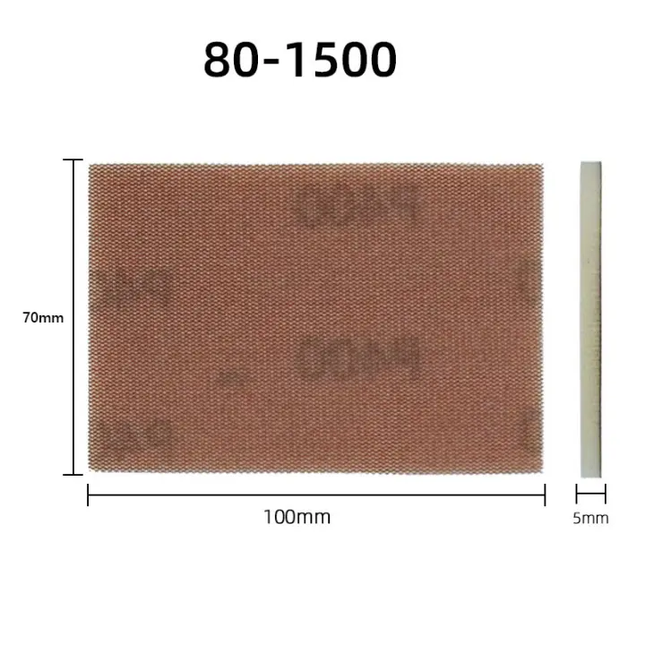 Hojas de Lija TriángulosPapel de Lija Lijadora Delta, 105x152mm, Trigo 50PCS 1501802403204008001000120015002000 - 1