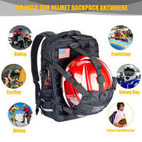 Mochila De Motocicleta Impermeable 26L Bolsa De Viaje Para Ciclismo Almacenamiento De Casco De Senderismo Rucksack Negro - details 8