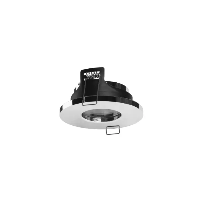 FORLIGHT Rame - Downlight Empotrable de Techo de 85mm de Diámetro para Bombilla GU10 en Cromo - 1