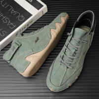 Zapatos De Cuero Para Hombre Moda Casual Comodidad Exterior Caminar Botas De Tobillo Lujo Zapatos Casuales 2023 Antideslizantes Impermeables Talla Verdadera - details 2
