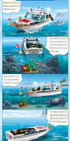 Juguete De Construcción De Barco De Oceano Para Niños 148 Piezas Modelo De Yate De Diversión Con Delfín Y Ballena Regalo Educativo Para Niños - details 1