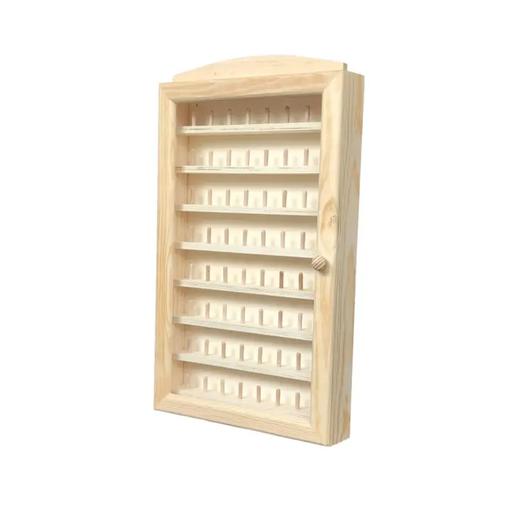 Vitrina de Madera para Dedales con Metacrilato Transparente - 1