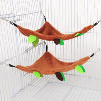 Cálido Nido De Algodón Peluche Para Rata Conejo Ferret Hamster Doble Capa Colchón De Hamaca Para Pequeños Animales De Compaña - details 1