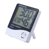 Metros De Temperatura Y Humedad Digital LCD Estación Climática Con Reloj Para El Hogar Medidor Thermohygrometer Multifuncional - details 7