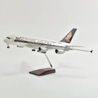 Modelo De Avión Airbus 380 De Singapore 1:160 Con Luz LED (Control Por Toque O Sonido) Para Decoración O Colección Regalo - details 0
