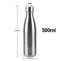 Botella De Agua De Acero Inoxidable BPA Libre Termo 500ml Cola Para Deporte Termo Doble Capa Aislada Vaciado De Frascos - details 13