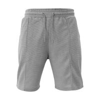 Traje Casual Para Hombre Verano European Y American Con Camisa De Encaje Sólido Y Pantalones Cortos Estilo Libre Con Cuello Redondo - details 13