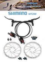 Frenos De Disco Hydraulicos Shimano MT200 Para Bicicleta De Montaña Freno Delantero Y Trasero 2 Pistones Piezas De Ciclismo - details 0