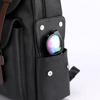 Mochila Grande Para Laptop 2023 Mochila De Hombro Suave Para Hombres Material Principal PU Cuero Negro Marrón Bolsa Escolar Para Adolescentes Y Jóvenes - details 7