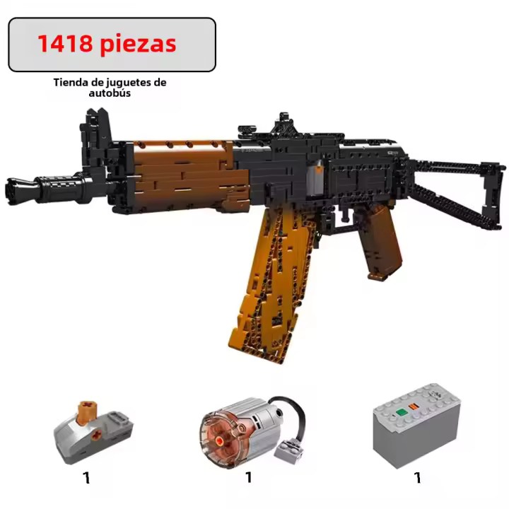 Juguetes De Construcción Para Niños AK-47 Múltiple Bloques De Plástico Compatible Con Lego Regalo Para Niños Y Adultos - 1